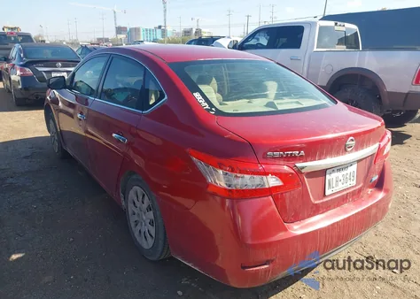 2013 Nissan Sentra S z USA, uszkodzony, nr VIN 3N1AB7AP9DL725336